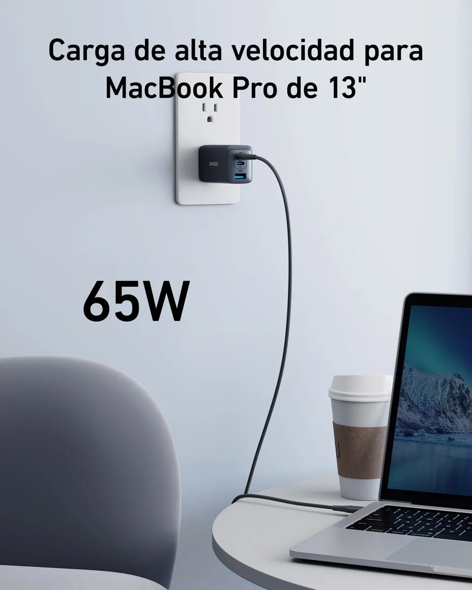 Anker Cargador 735 65W GaN II