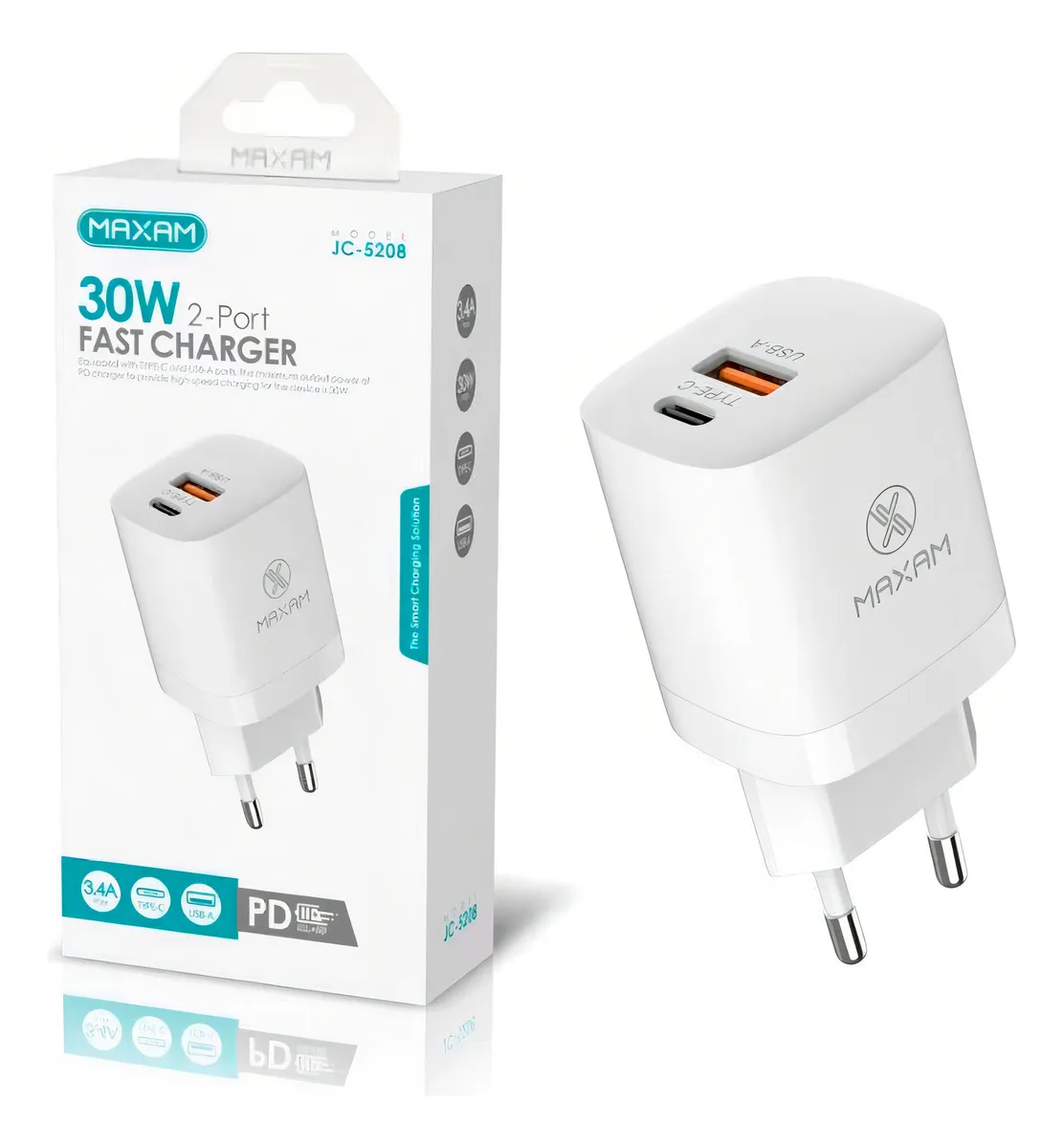 Cargador Maxam 30W Dual USB