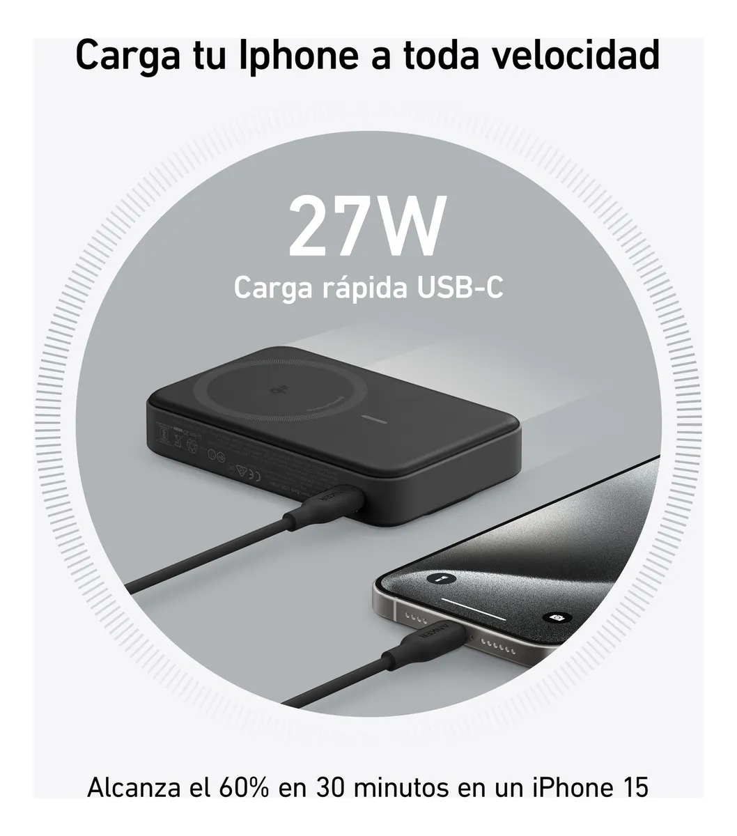 Anker MagGo Qi2 10000mAh 15W Inalámbrico