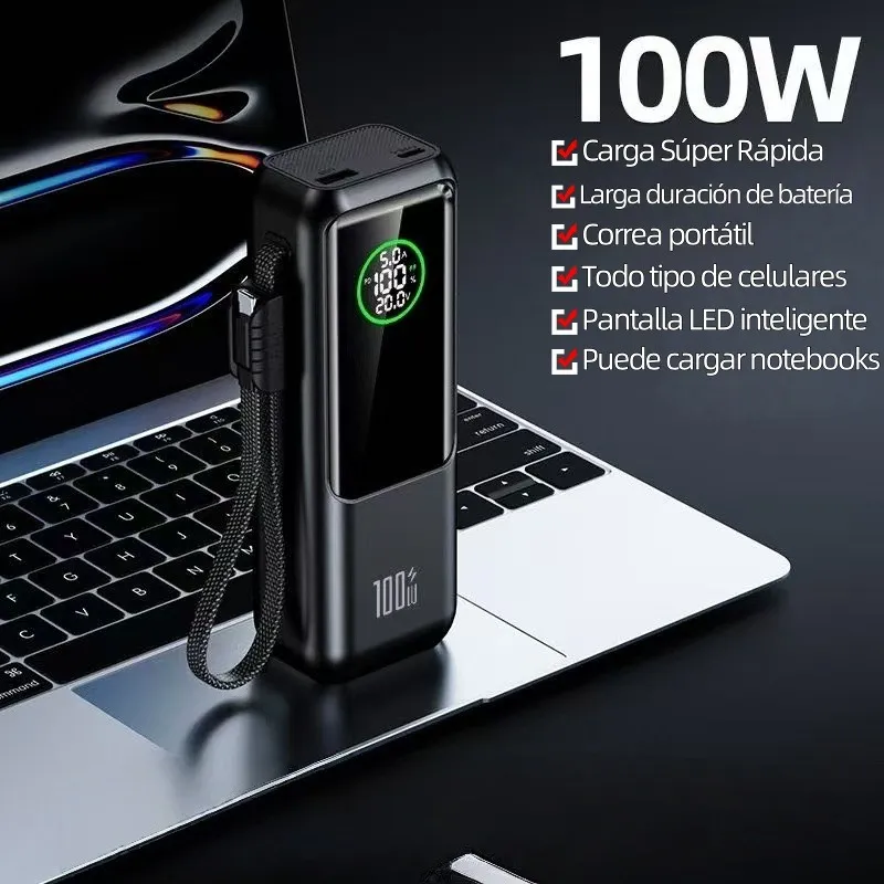 Batería Externa Portátil 30000mAh 100W